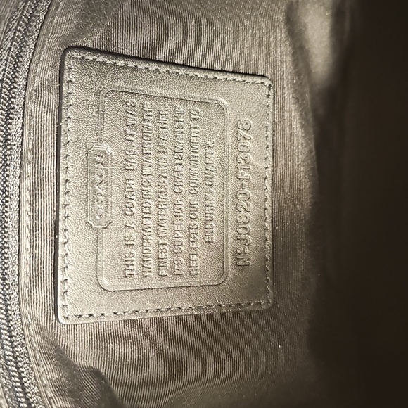 Vtg Coach (F13078) Tricolor Leather-suede-signature Jacquard Duffle - Picture 11 of 12